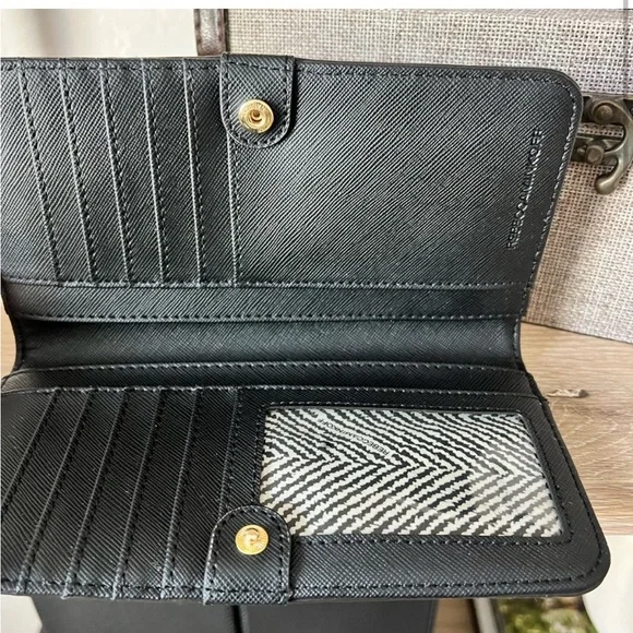 Rebecca Minkoff Credt Card Wallet in Saffiano Leather - Picture 3 of 6